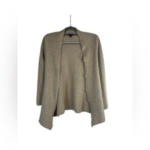 41 Hawthorn woman’s‎ tan open front cashmere cardigan sweater size small